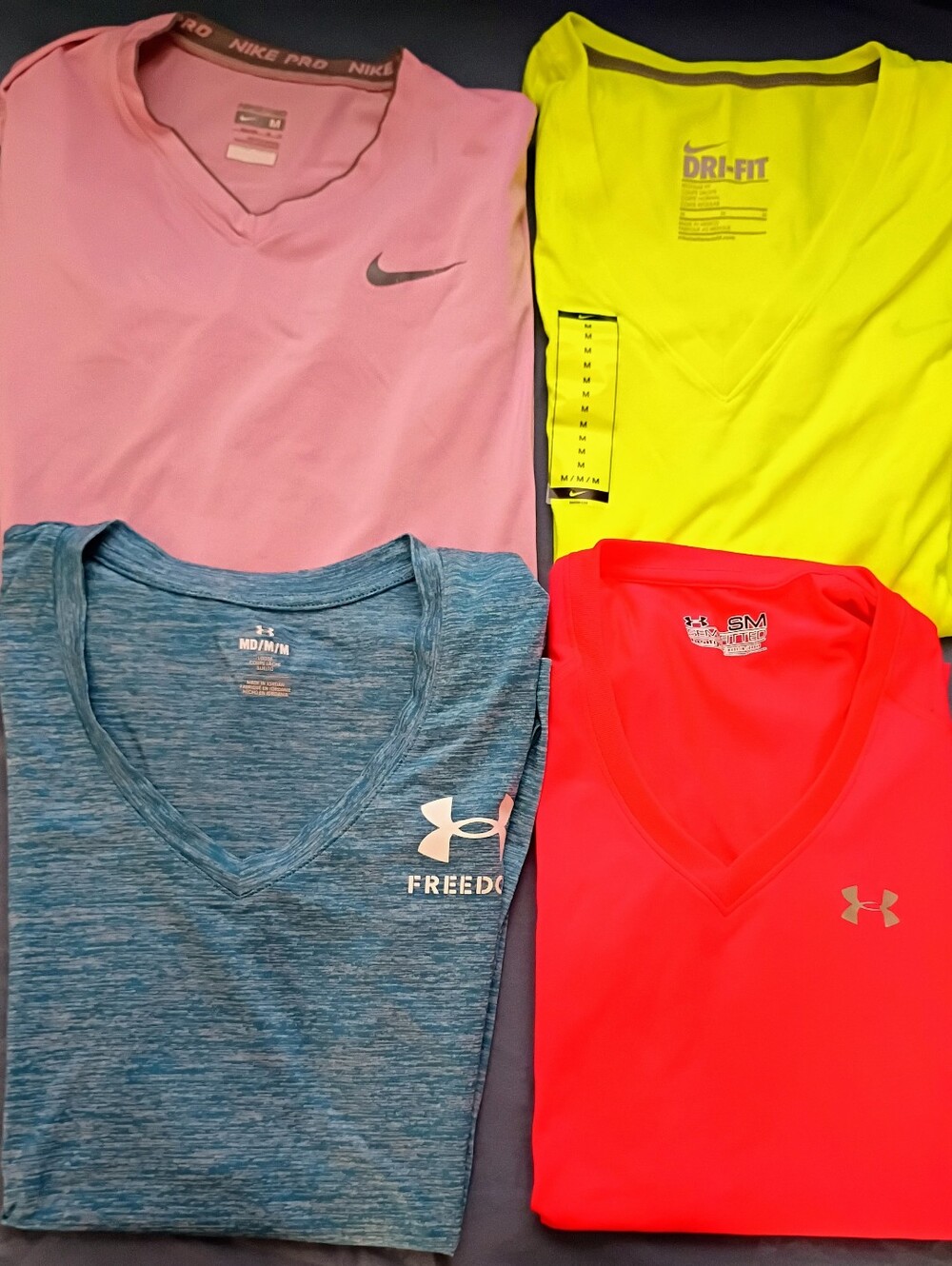 4 Dry-fit Shirts Size Medium